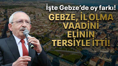 Gebze, il olma vaadini elinin tersiyle itti!